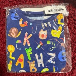 NWT Little Sleepies Navy Alphabet Friends 2-Piece Pajama Set | 4T